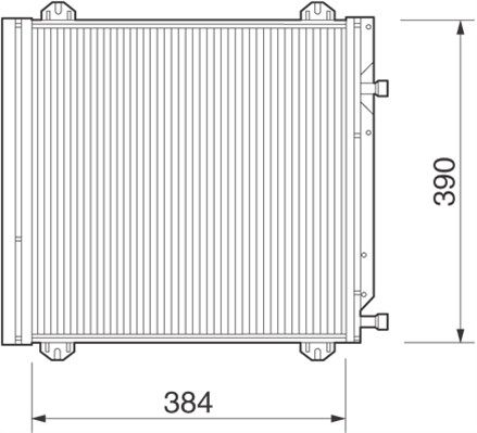 MAGNETI MARELLI Конденсатор, кондиционер 350203218000